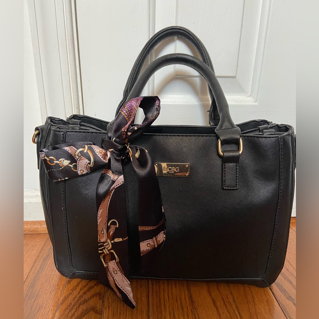 Bcbg Paris Purse, Top Handle Carry. Triple Compartment. Unbranded Twilly
